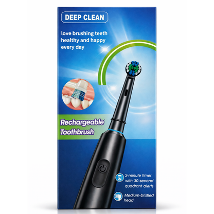 Valge elektriline hambahari Deep Clean 4 harjapeaga