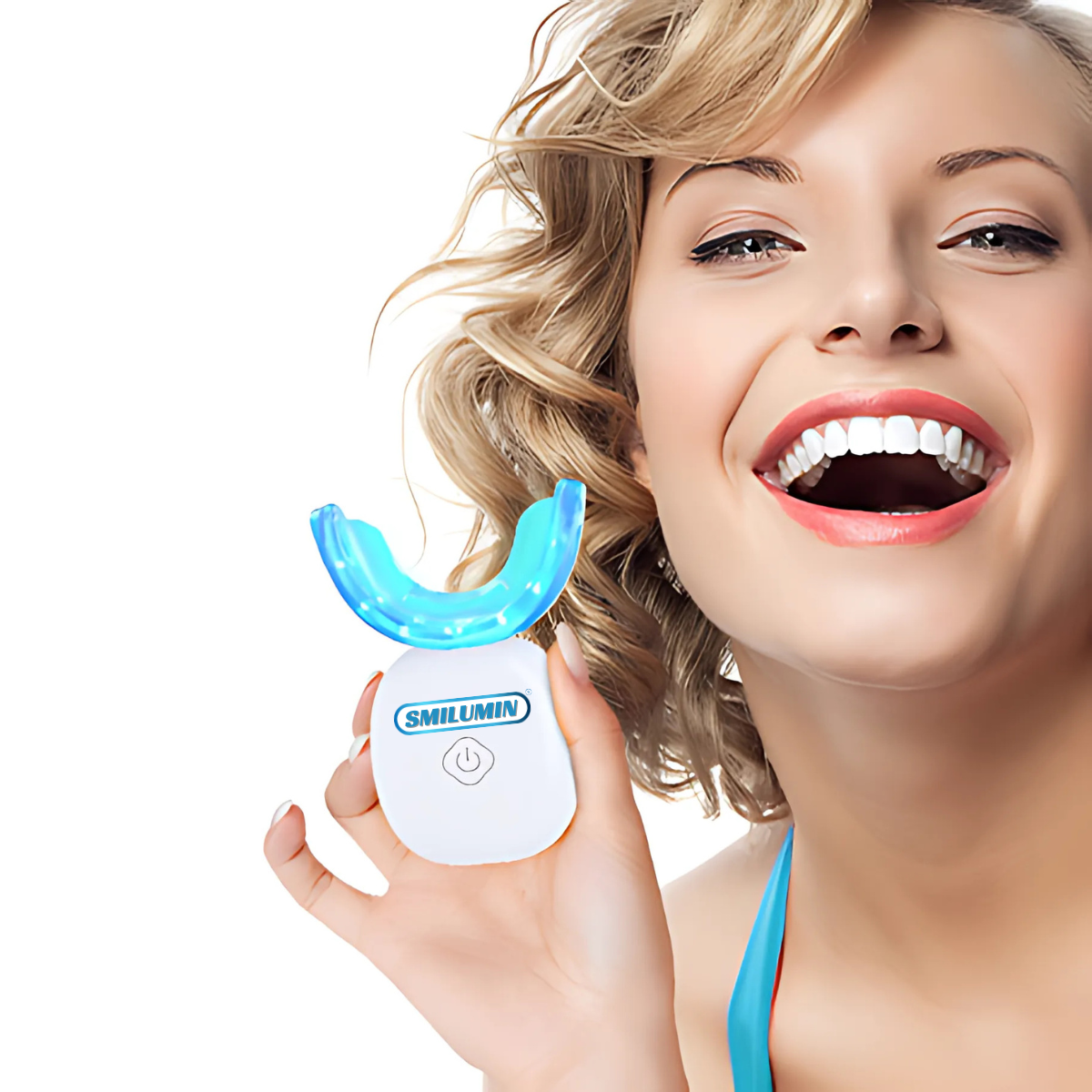 Smilumin – Komplekt hammaste hooldamiseks LED-valguse ja ribadega