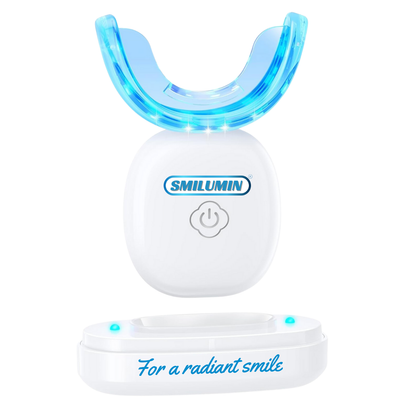 Smilumin – Komplekt hammaste hooldamiseks LED-valguse ja ribadega